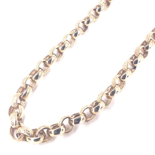 Men’s 9ct Yellow Gold XL Belcher  Chain - 83g