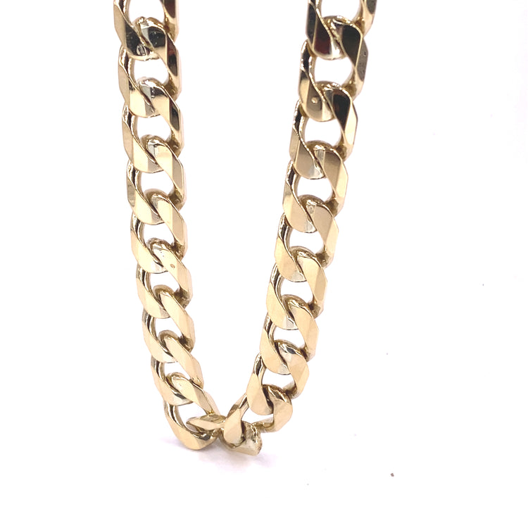 Mens 9ct Yellow Gold XL Curb Chain -156g