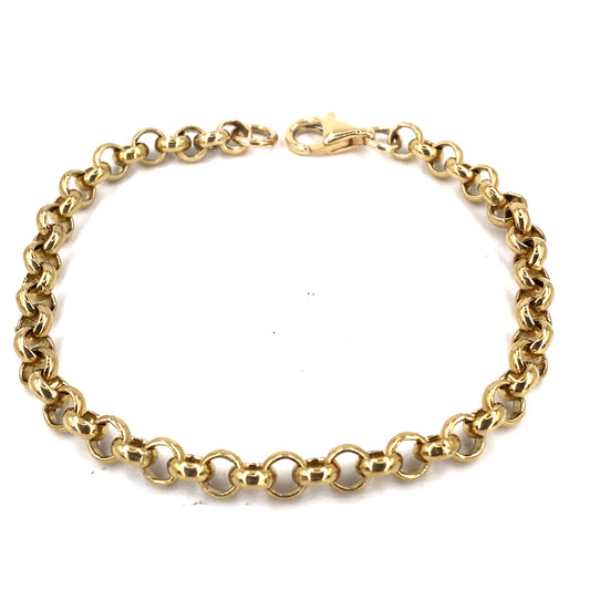 Women’s 9ct Yellow Gold Belcher Bracelet - 12.5g