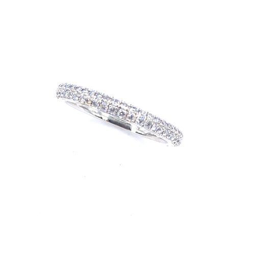 Women’s Platinum 'Vera Wang Love' Diamond Half Eternity Ring - 5.7g 0.37ct