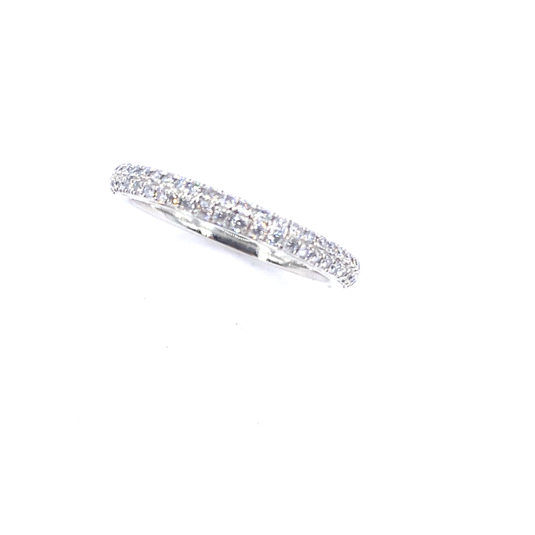 Women’s Platinum 'Vera Wang Love' Diamond Half Eternity Ring - 5.7g 0.37ct