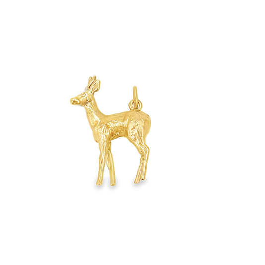 Women’s 9ct Yellow Gold Deer Charm - 1.5g