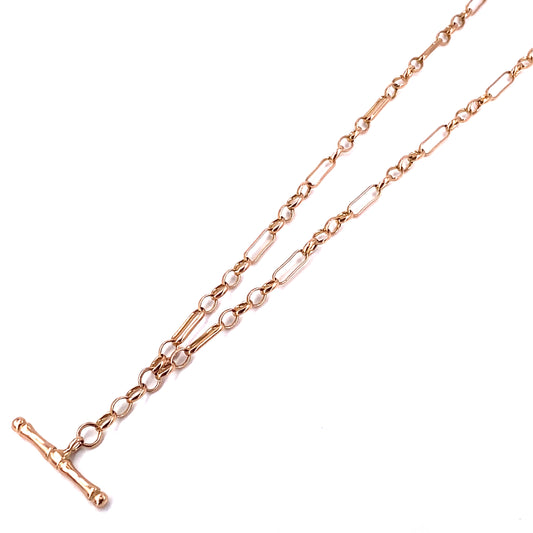 Women’s 9ct Rose Gold Fancy Link Chain - 11.8g