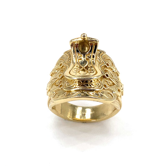 Men’s 9ct Yellow Gold Saddle Ring - 20.2g