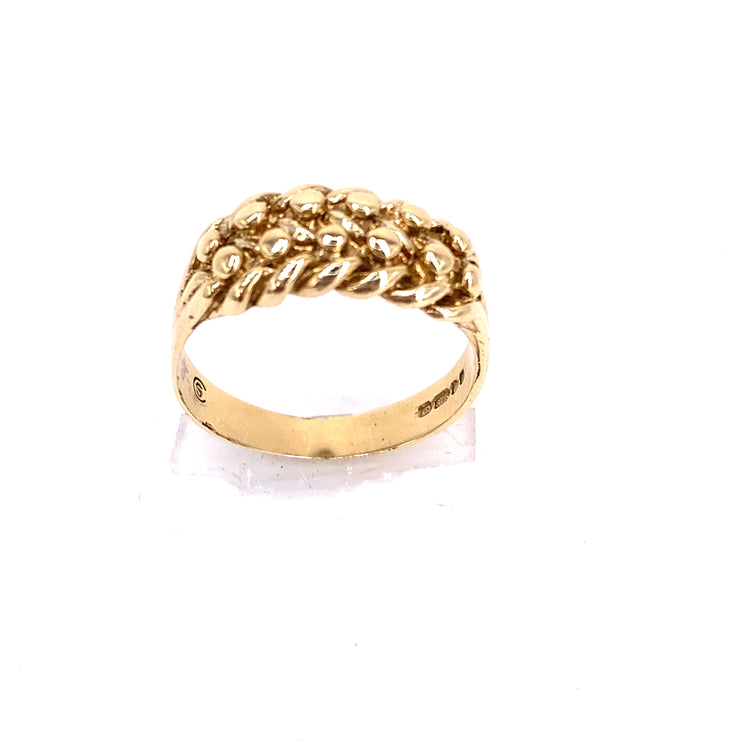 Children’s 9ct Yellow Gold Keeper Ring - 4g