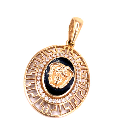 Women’s 14ct Rose Gold Medusa Head Pendant - 3G