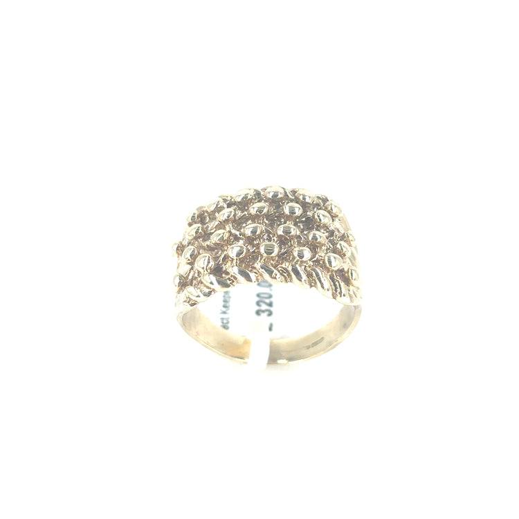 Men’s 9ct Yellow Gold Keeper Ring -6.4g