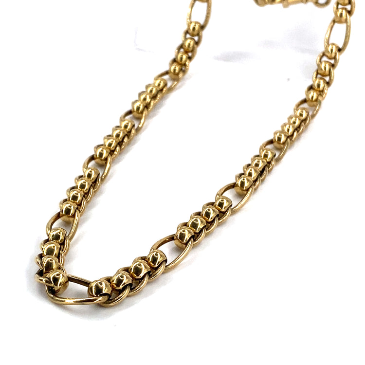 Men’s 9ct Yellow Gold Roller Ball Chain