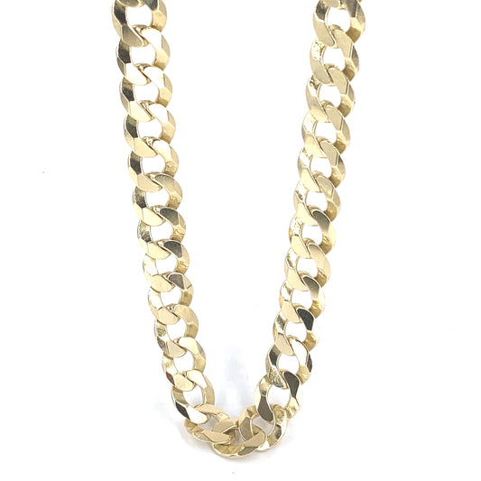 Men’s 9ct Yellow Gold Curb Chain-73.4g 24”