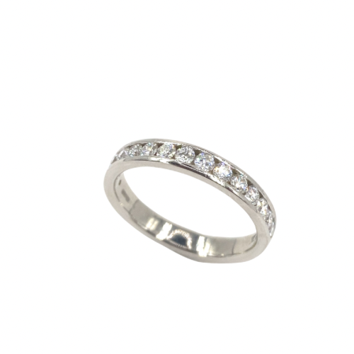 Platinum Natural Diamond Half Eternity Ring - 0.33ct