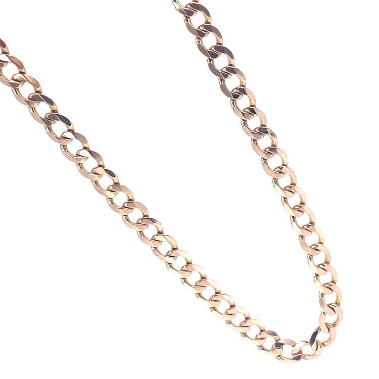 Men’s 9ct Yellow Gold Curb Chain - 16.5g 20”