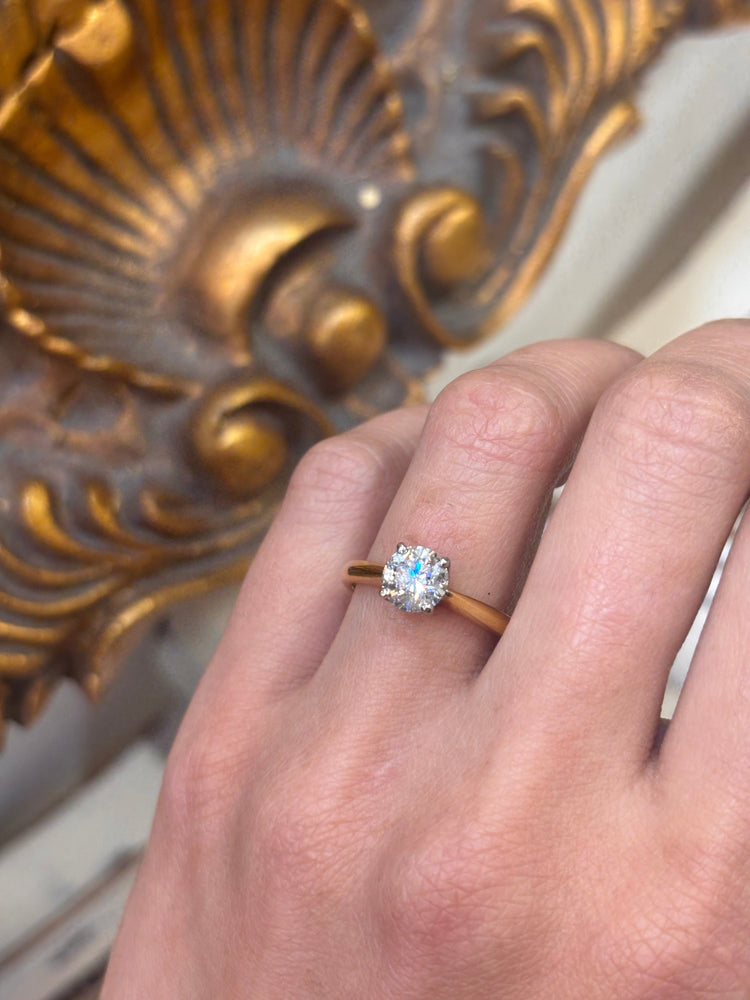 18ct Yellow Gold Diamond Solitaire Ring - 1.29ct - Hyman’s Jewellers