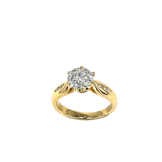 18ct Yellow Gold Diamond Solitaire Ring - Hyman’s Jewellers
