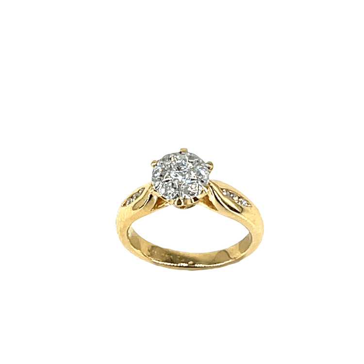 18ct Yellow Gold Diamond Solitaire Ring - Hyman’s Jewellers