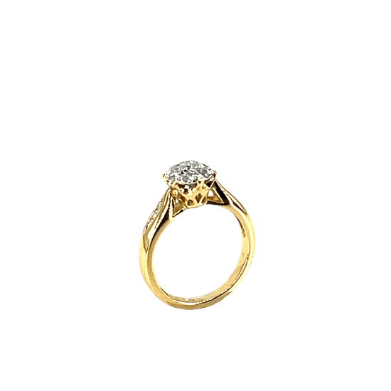 18ct Yellow Gold Diamond Solitaire Ring - Hyman’s Jewellers