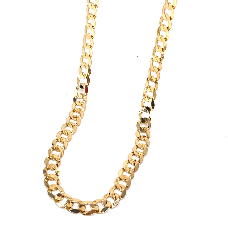 Men’s 9ct Yellow Gold Curb Chain - 14.1g 20”