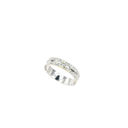 Women’s 9ct White Gold Vintage Band - 1g