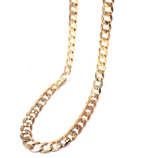 Men’s 9ct Yellow Gold Curb Chain -14.9g