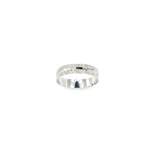 Women’s 9ct White Gold Vintage Band - 1g