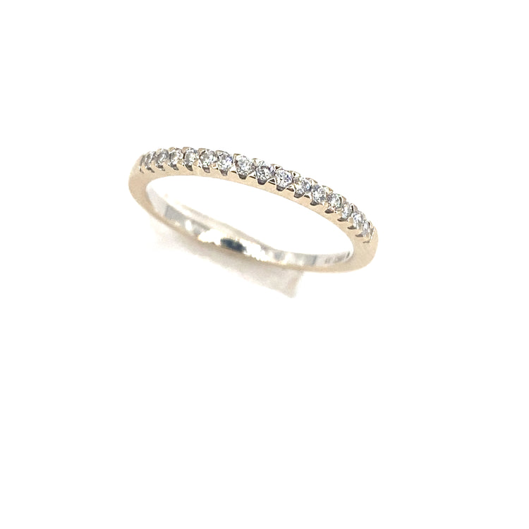 Women’s 9ct White Gold Diamond Half Eternity Diamond Band-0.20ct