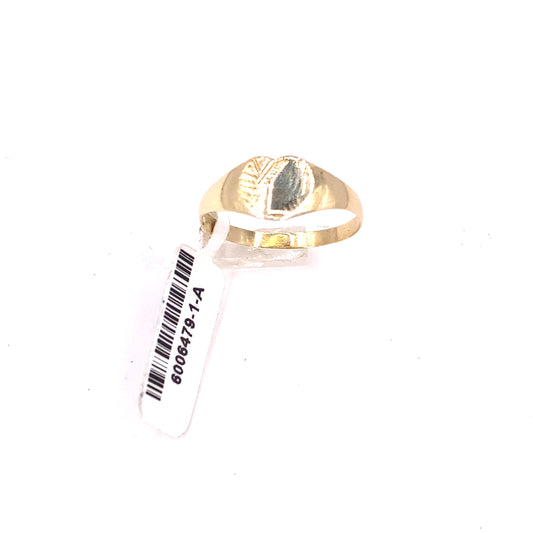 Children’s 9ct Yellow Gold Heart Ring- Size D