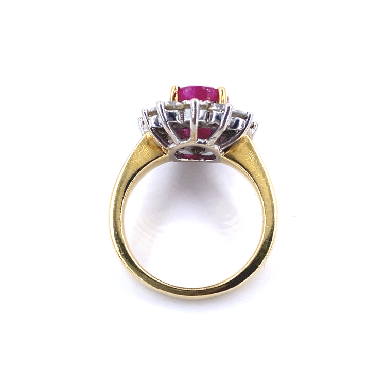 Women’s 11.1g Diamond Ruby Cocktail Ring - 1.20ct