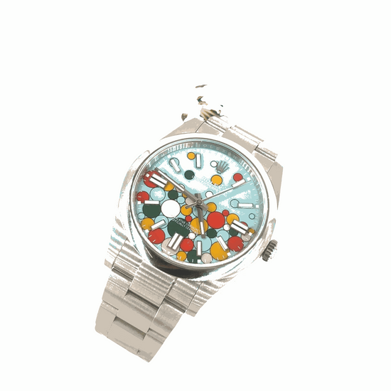 Men's Rolex Oyster Perpetual  Watch - Turquoise 'Celebration Dial', 2024