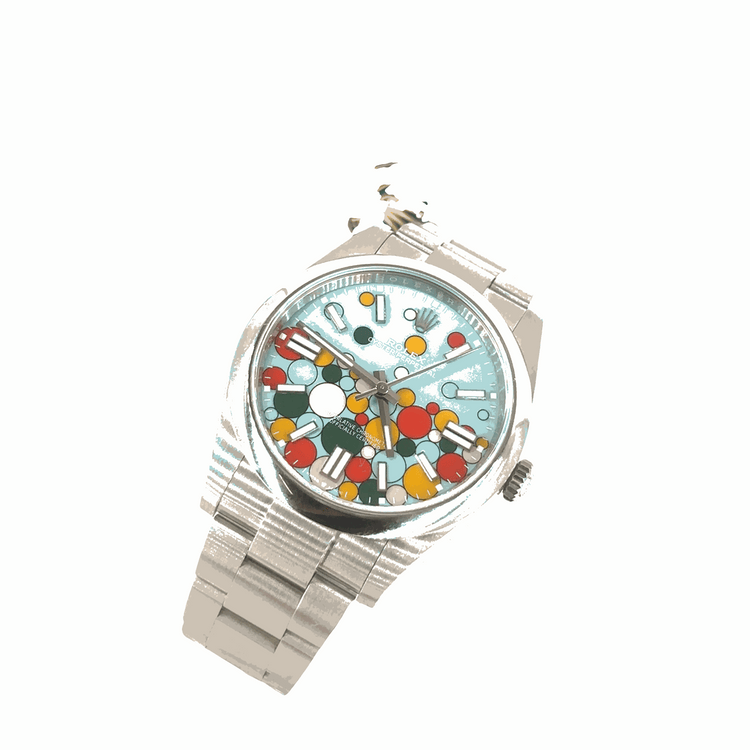 Men's Rolex Oyster Perpetual  Watch - Turquoise 'Celebration Dial', 2024