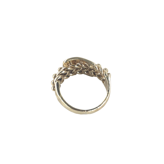 Men’s 9ct Yellow Gold Vintage Style Keeper Buckle Ring- 6g