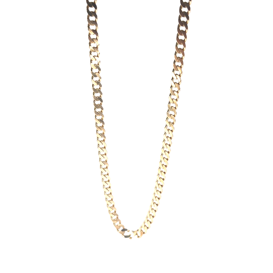 Men’s 9ct Classic Yellow Gold Curb Chain Necklace