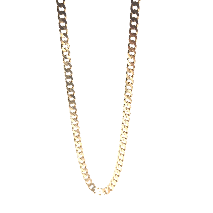 Men’s 9ct Classic Yellow Gold Curb Chain Necklace