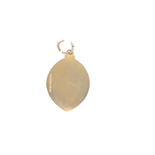 Women’s 9ct Yellow Gold Oval St Christopher Pendant - 1.2g 1.8cm