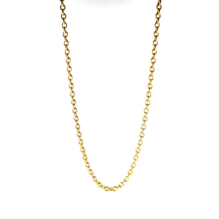 Classic 9ct Yellow Gold Trace Chain Necklace