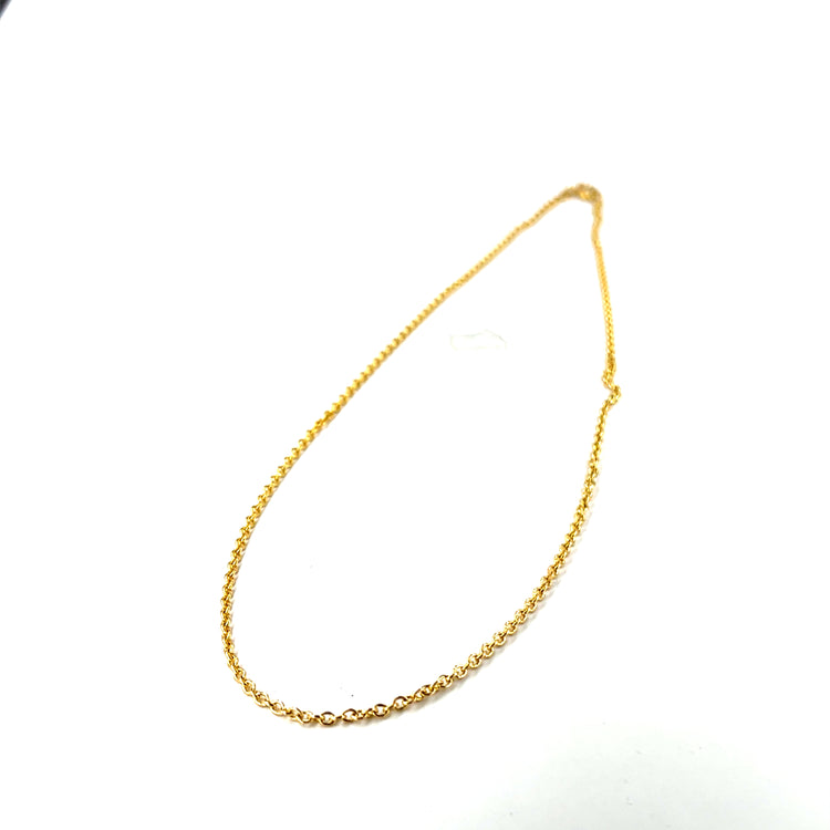 Classic 9ct Yellow Gold Trace Chain Necklace