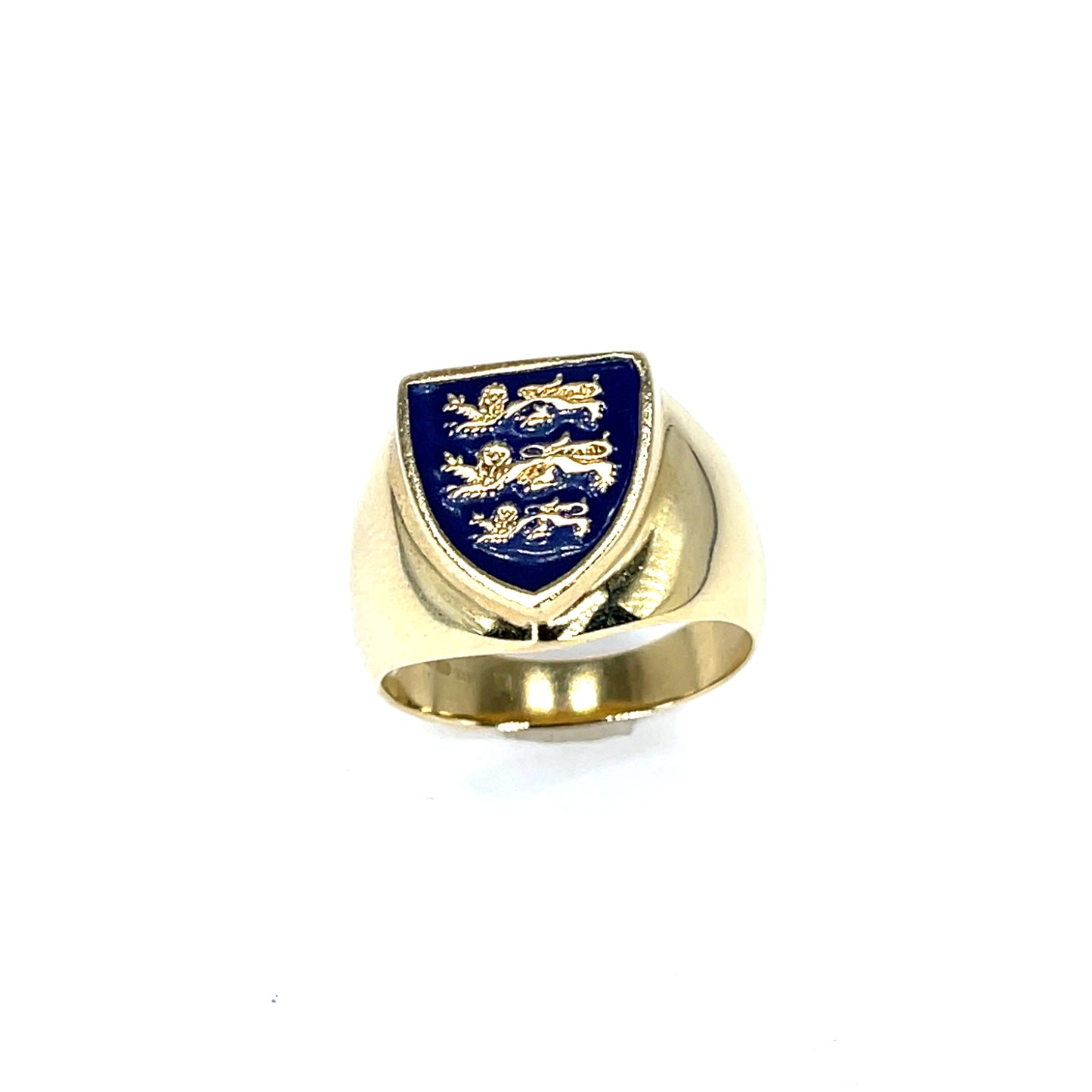 9ct  3 Lions England Signet Ring