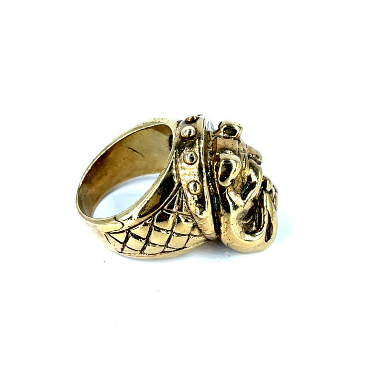 9ct Bulldog Ring 54.2g
