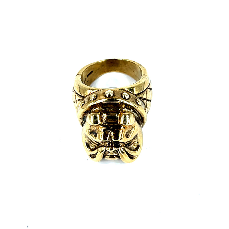 9ct Bulldog Ring 54.2g