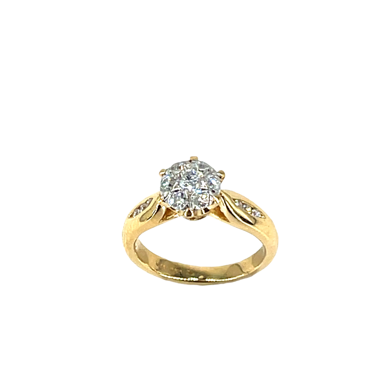 18ct Yellow Gold Diamond Solitaire Ring