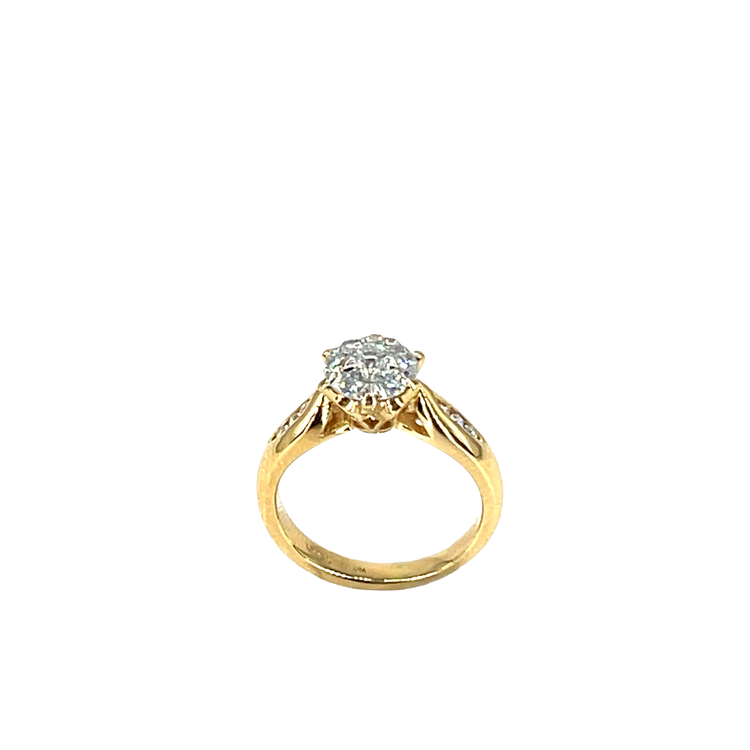 18ct Yellow Gold Diamond Solitaire Ring