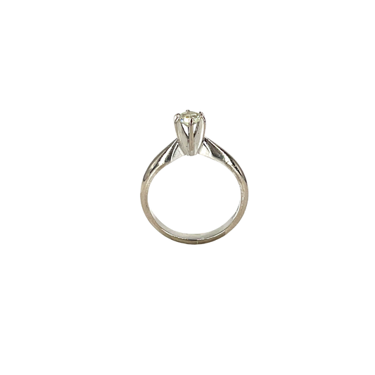 Classic 18CT White Gold Diamond Solitaire Ring