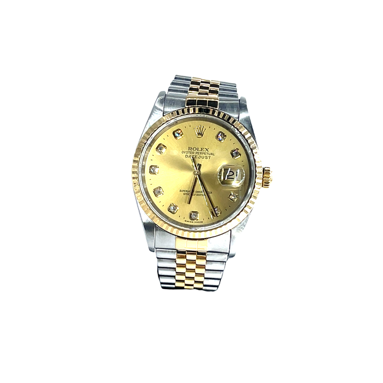 Rolex 36mm Bimetal With Original Papers