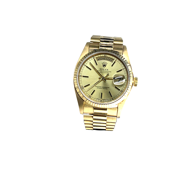 Rolex 38mm 18CT Yellow Gold Day-Date