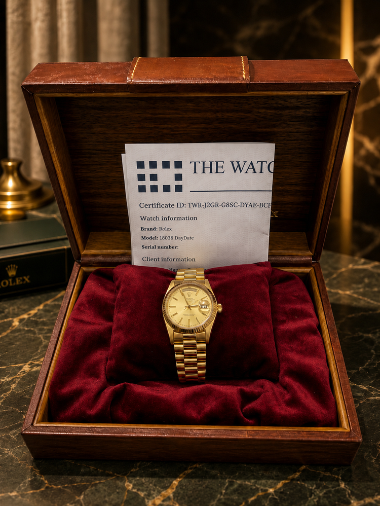 Rolex 38mm 18CT Yellow Gold Day-Date