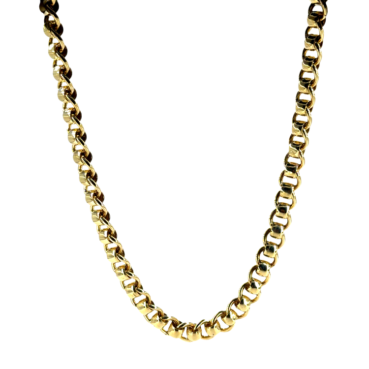 9CT Yellow Gold Rollerball Chain 54.1g