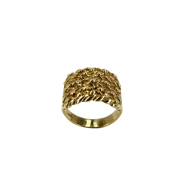 9CT Yellow Gold Keeper Ring 10.2g