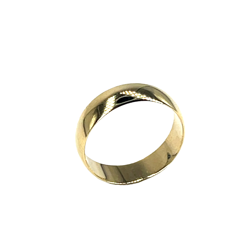 Classic 8CT Yellow Gold Band Ring 3g