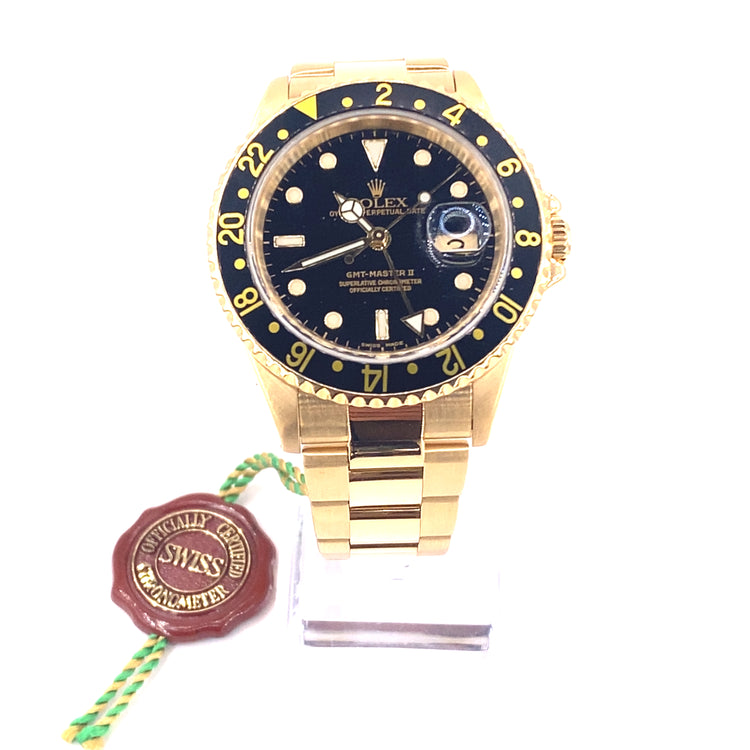 Men’s 18ct Yellow Gold Rolex GMT ll Watch