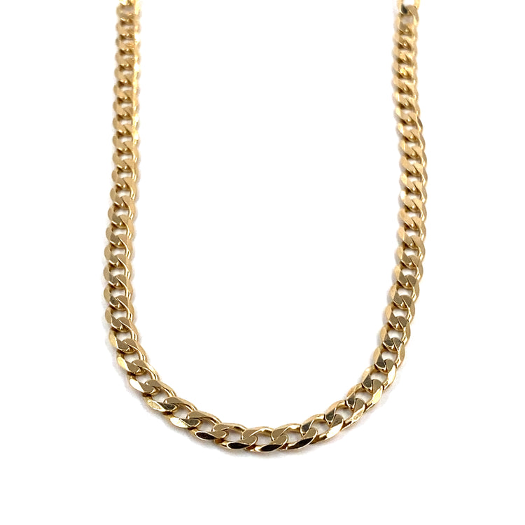 Unisex 9ct Yellow Gold Curb Chain