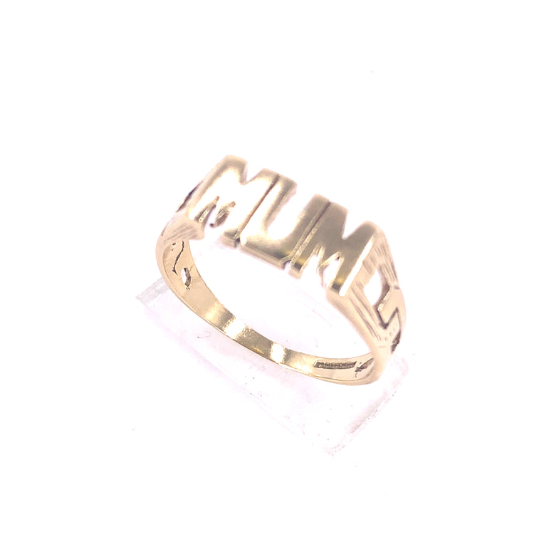 Women’s 9ct Yellow Gold Mum Ring - 2g