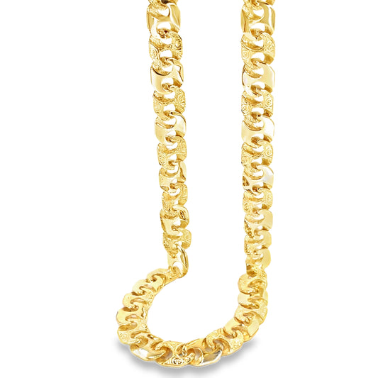Men’s 9ct Yellow Gold XL Mariner Anchor Link Chain - 80.4g